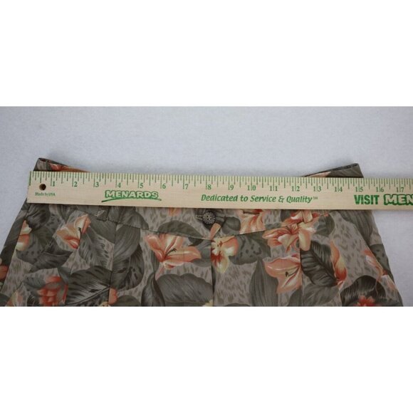 Tehama Nancy Haley Vintage Women's Shorts Size 12 Floral Print Pleated High Rise - Picture 6 of 11